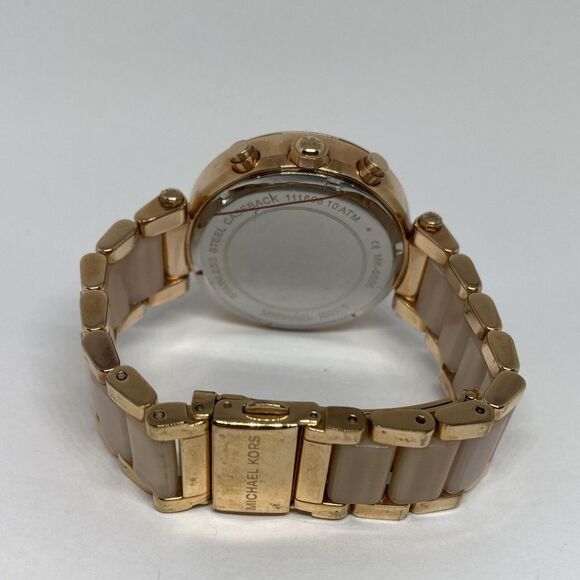 Michael Kors Parker MK5896 Womens Stainless Steel Analog Dial Quartz Watch WO303 - Picture 10 of 12